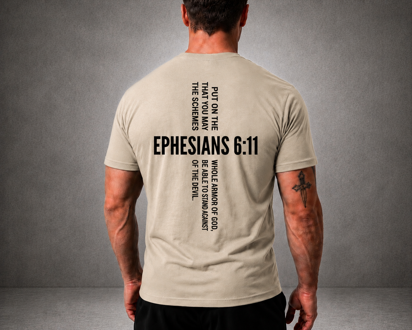Ephesians 6:11 Tee | Scripture Cross Collection