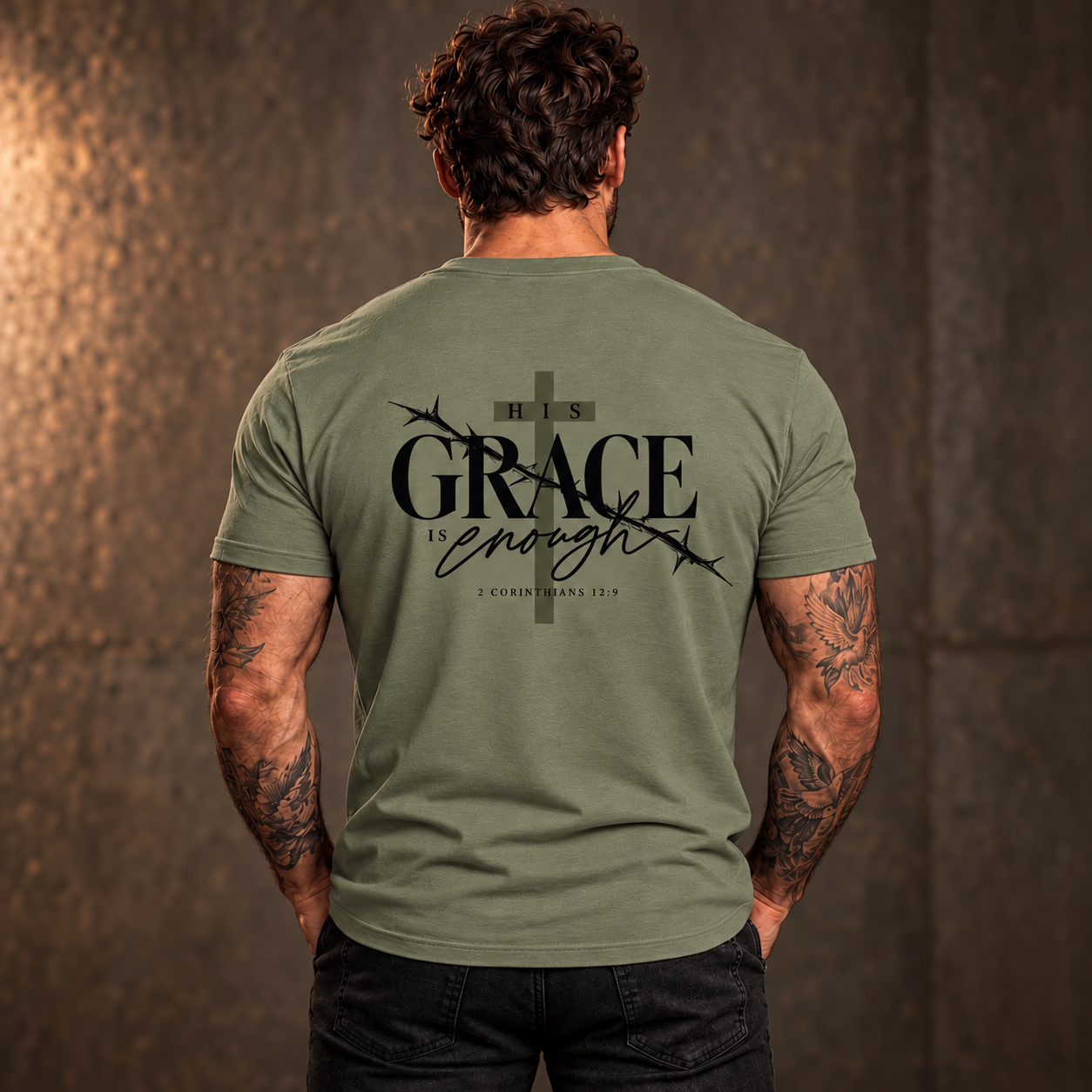His-Grace_Light-Olive_model-back.png