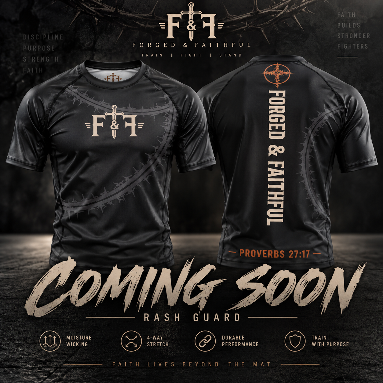 COMING SOON | FORGED & FAITHFUL HYBRID MMA SHORTS
