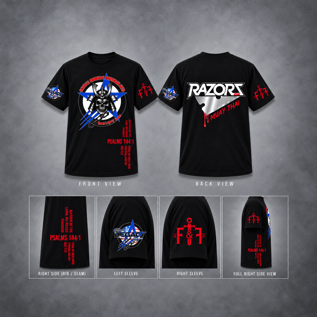 Savage Samurai - Razors Edge Muay Thai Tee