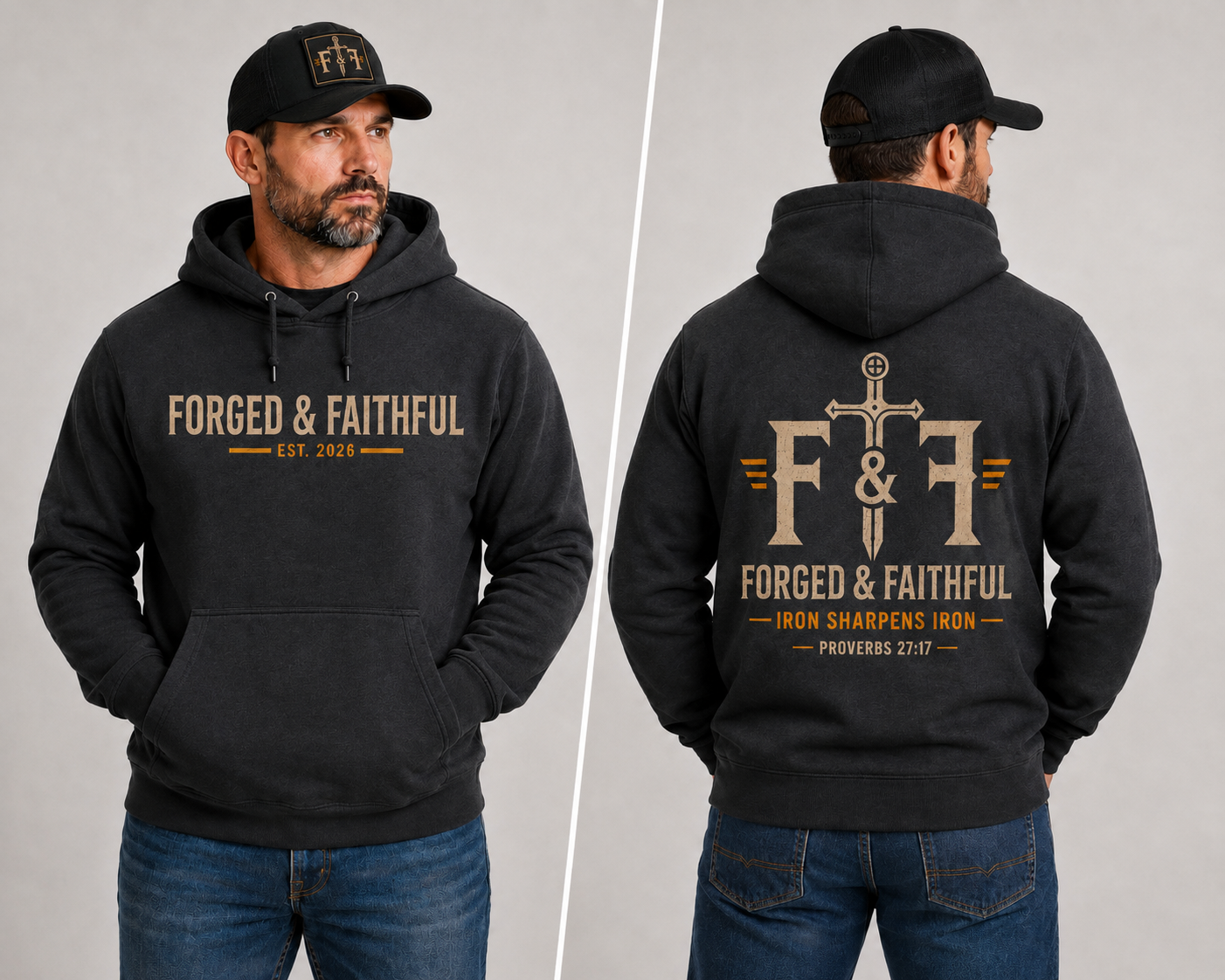 Forged & Faithful Midweight Hoodie | Signature Collection