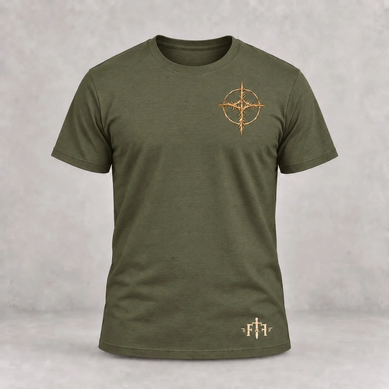 Defined_by_These_Scars_Heather_Military_Green_Front.jpg