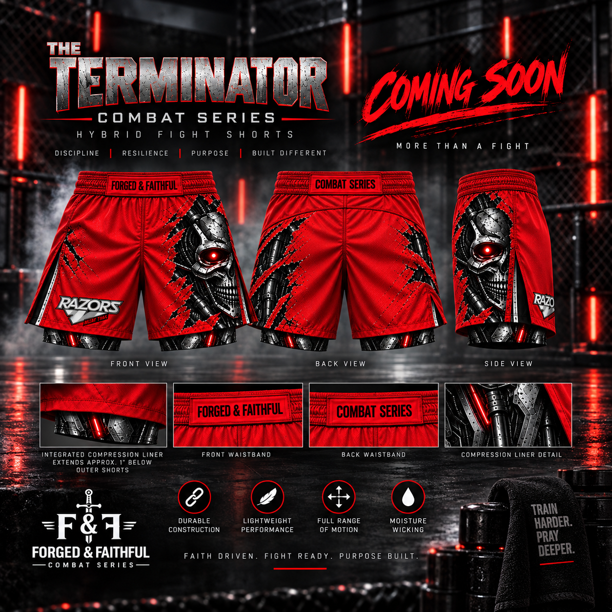 THE TERMINATOR HYBRID FIGHT SHORTS — COMING SOON
