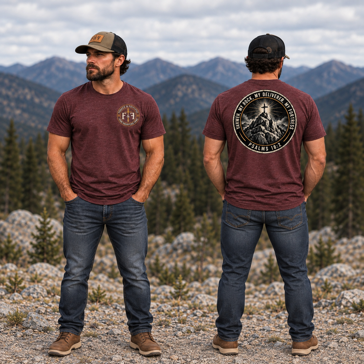 Yahweh My Rock Tee | Psalm 18:2