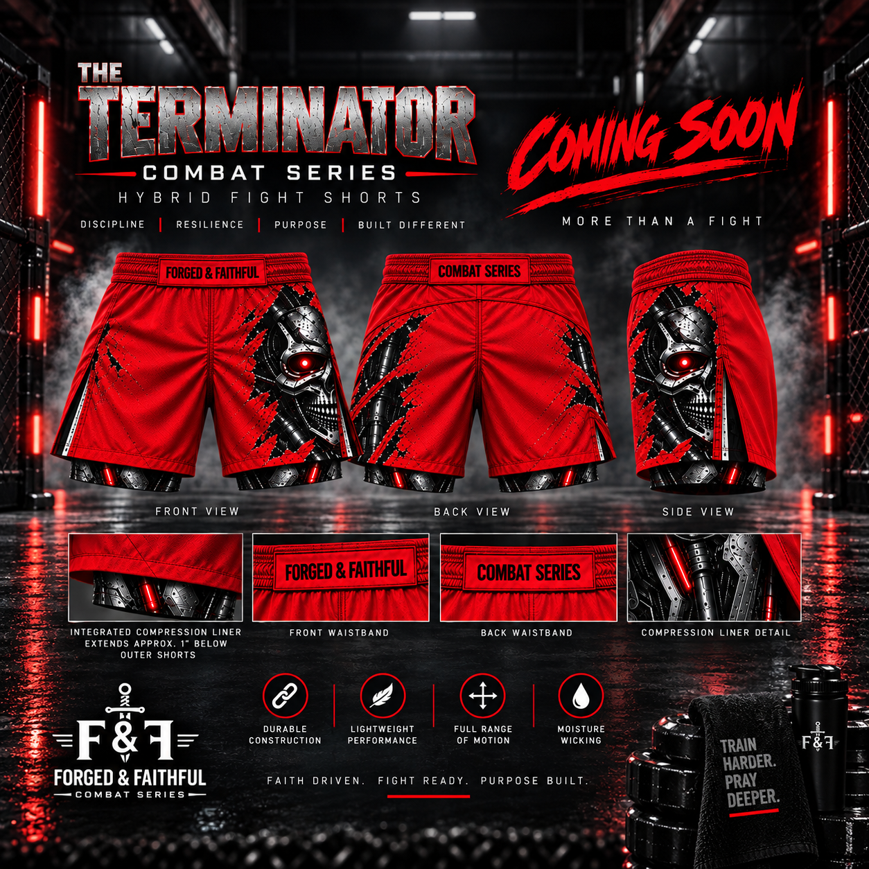 THE TERMINATOR HYBRID FIGHT SHORTS — COMING SOON