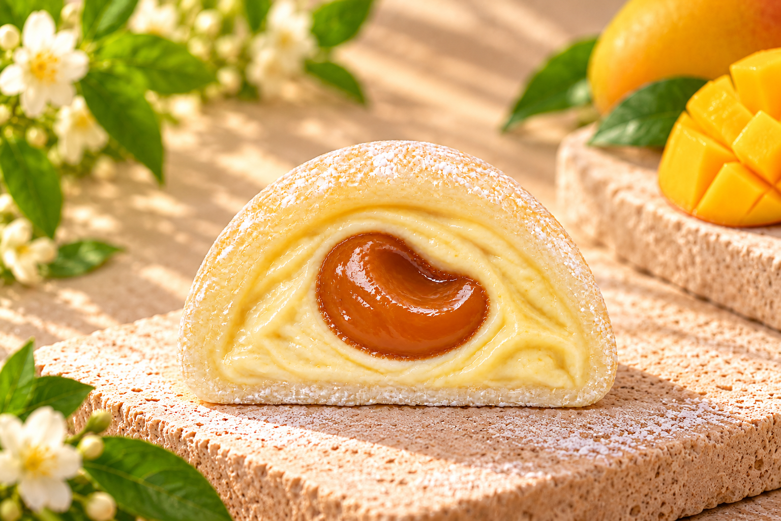 Sunlit Mango Custard Mochi Roll.png