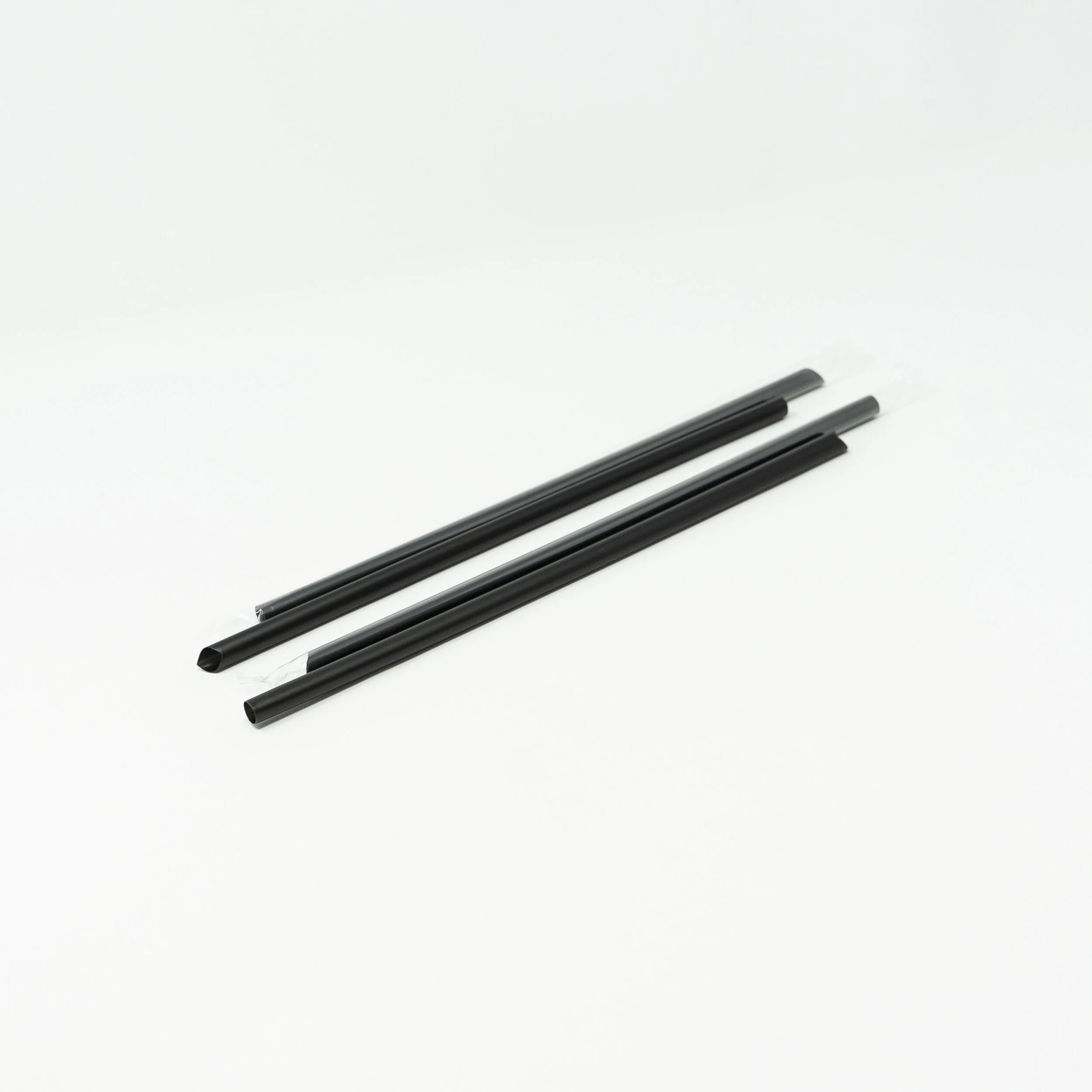 Black Regular Straws Individually Wrapped