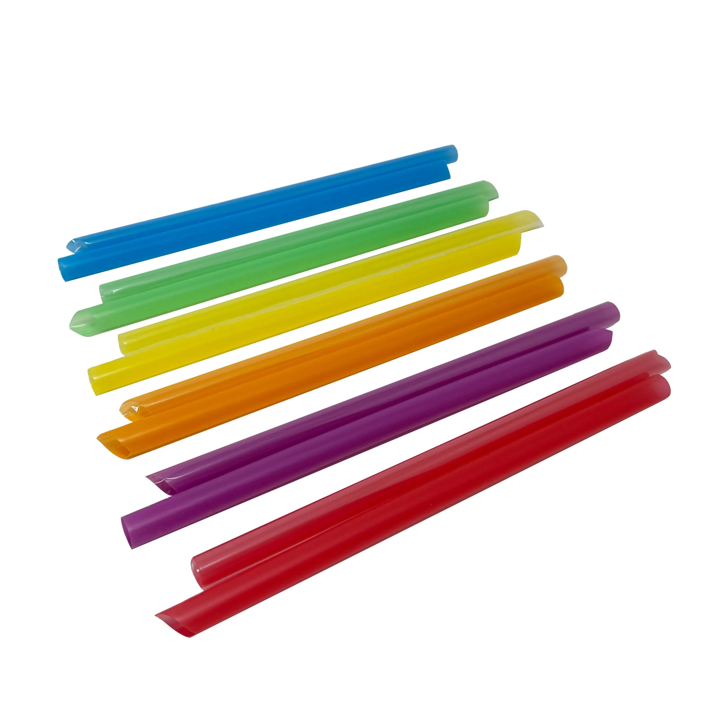 Bright Rainbow Straws Individually Wrapped