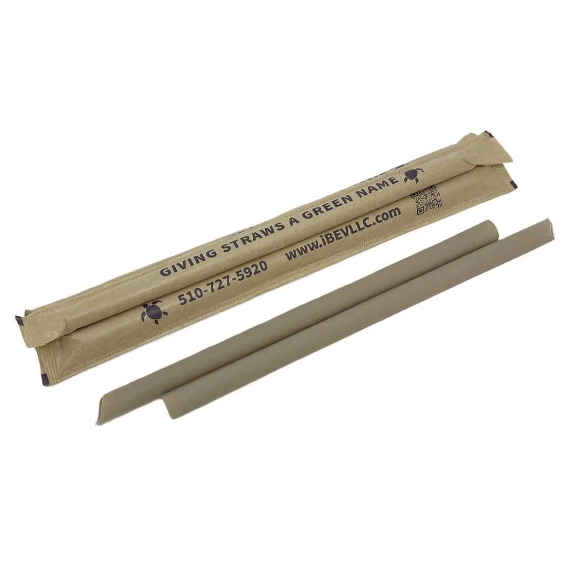 Natural Bamboo Fiber Wrapped Big Straws