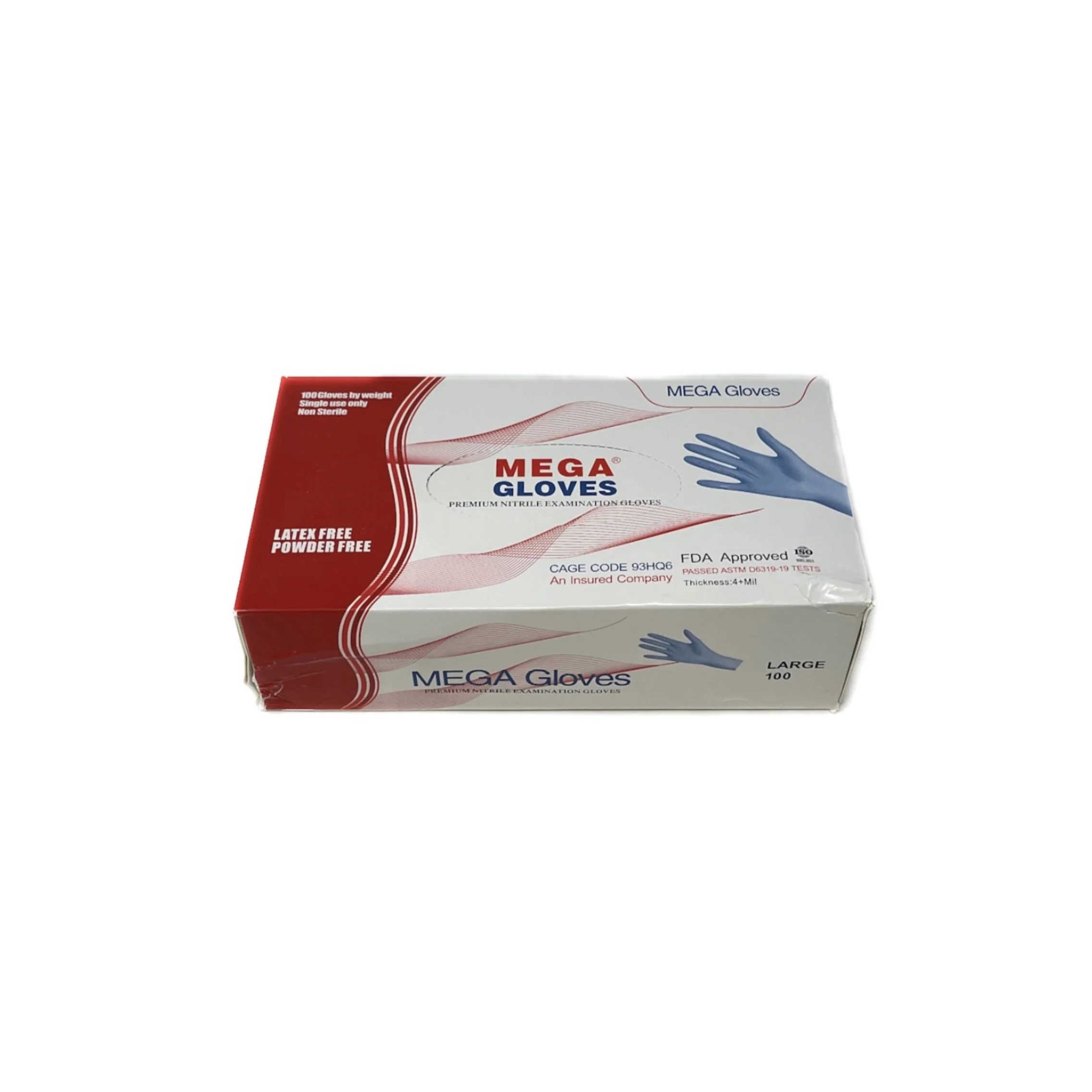 Premium Nitrile Examination Gloves - Large