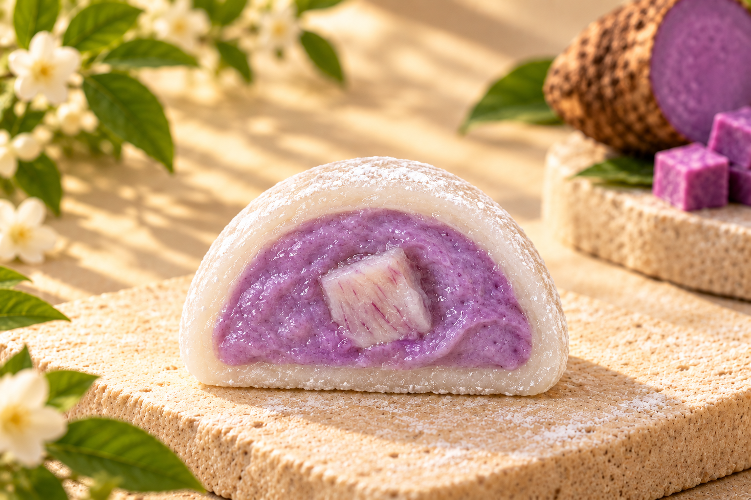 Sunlit Ube Mochi Still Life.png