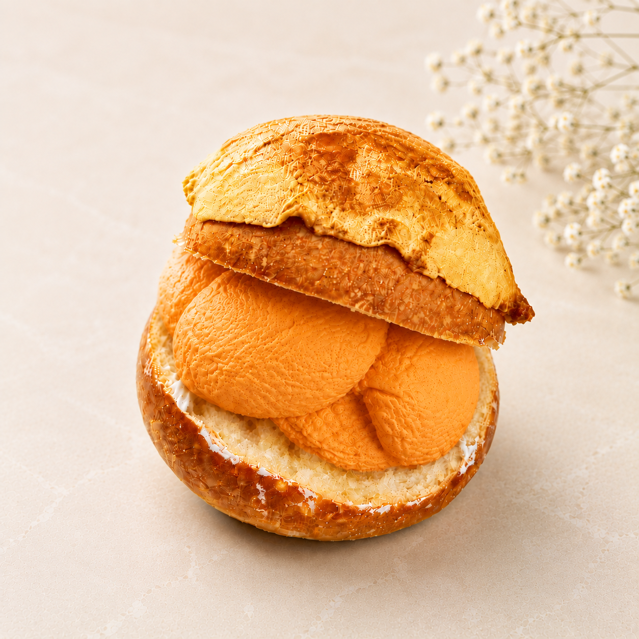 Thai Tea Pineapple Bun