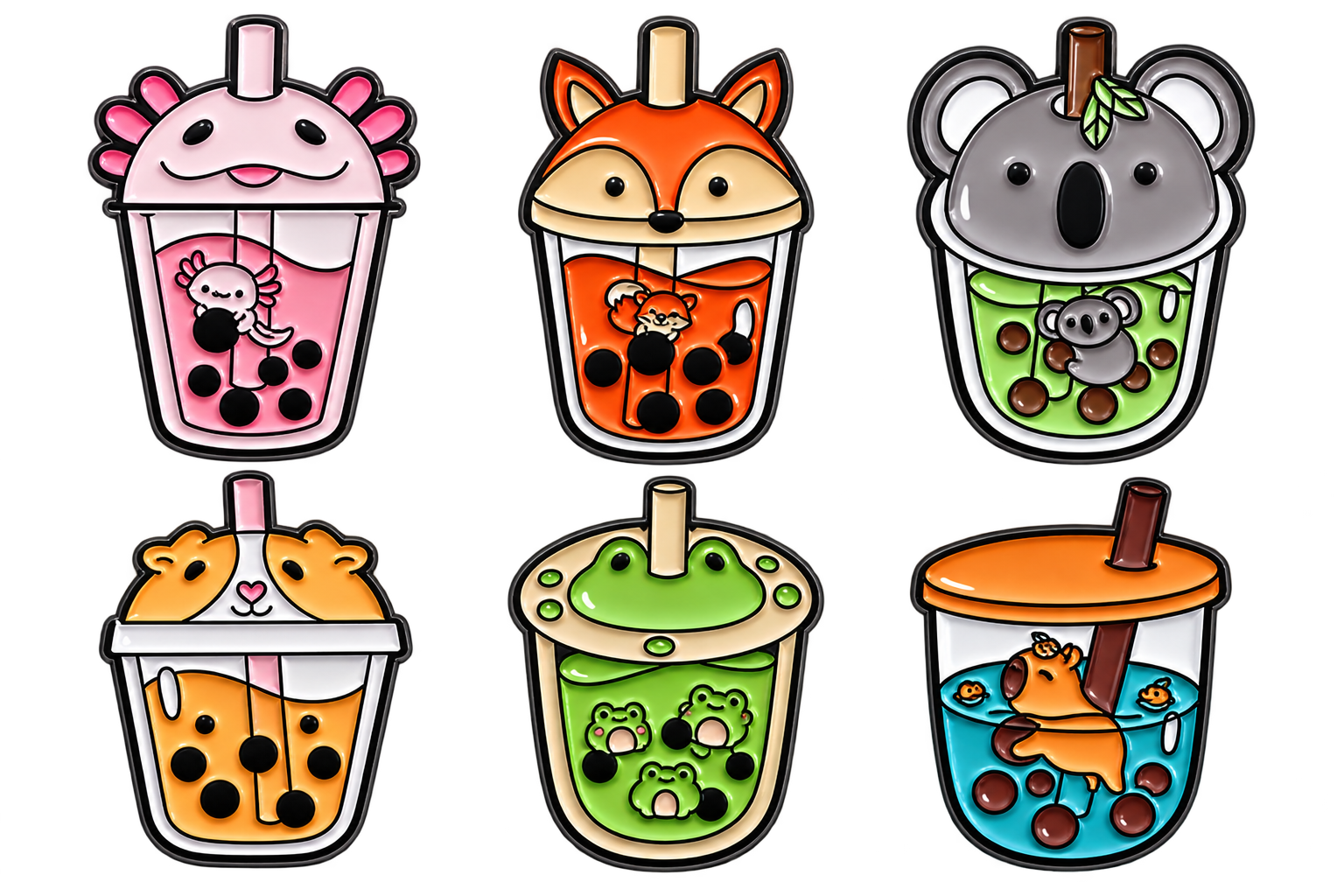 Boba Pin (Randomly Selected)