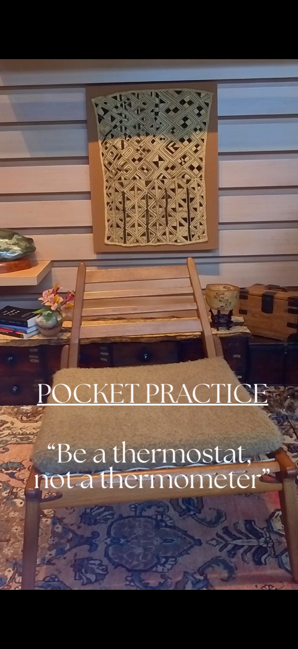 Be a thermostat, not a thermometer