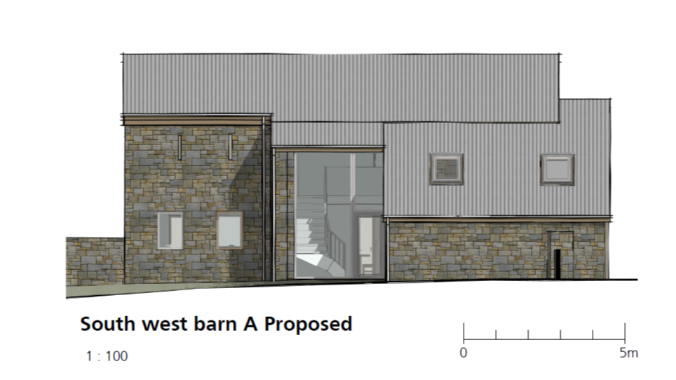 Survey, feasibility study and planning application for the sensitive conversion of a group of redundant stone-built agricultural barns on the Crown Estate, preserving their rural character while securing a sustainable and viable future use - Edge Arc