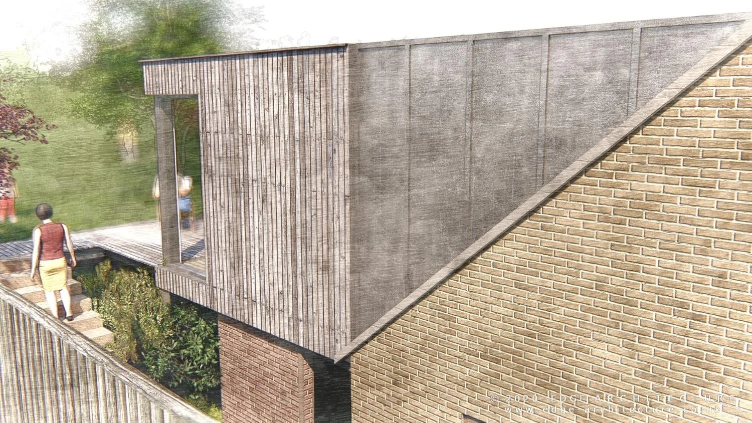 Bungalow-to-house conversion in Adderbury, Oxfordshire, transforming a property within a conservation area through contemporary remodelling and upside-down living design- Edge Architecture
