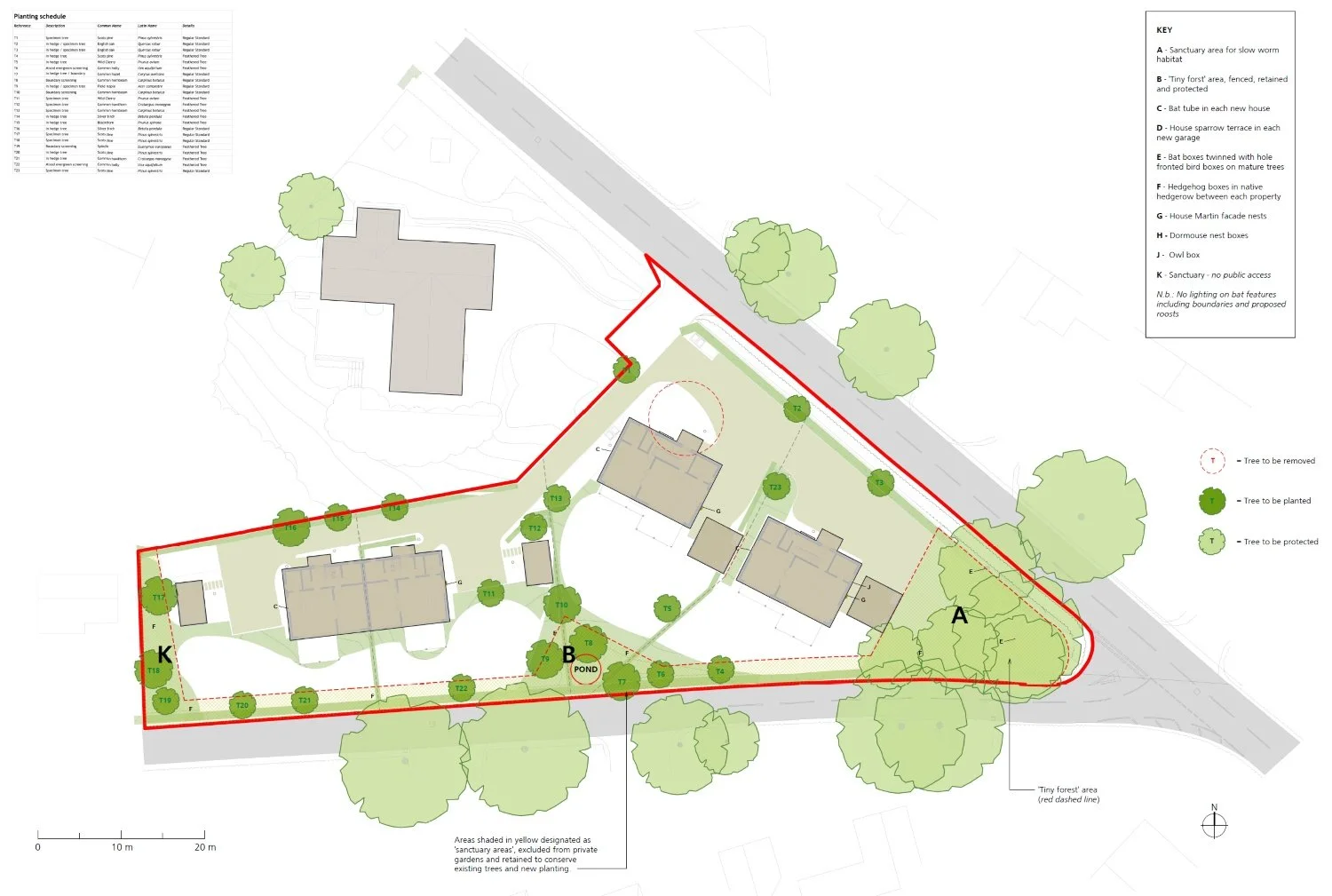 Residential infill development in Cold Ash, West Berkshire, delivering new homes following a successful planning appeal, demonstrating planning strategy and residential development expertise by EDGE Architecture 