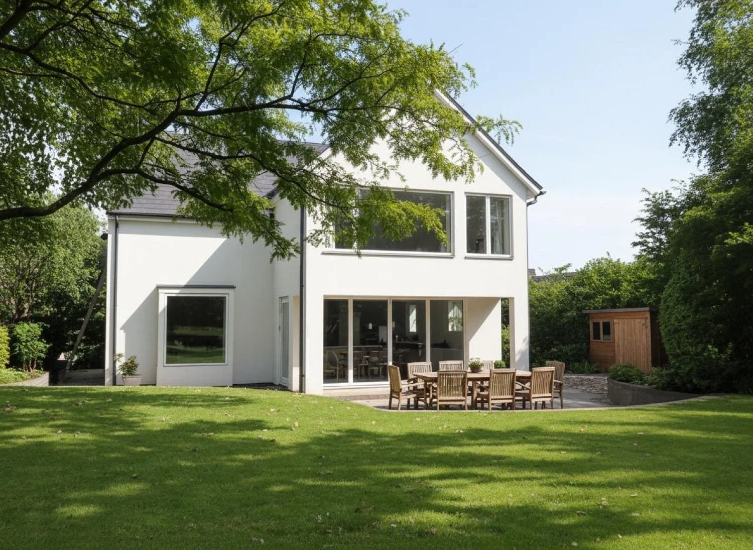 House conversion and two-storey extension in Great Bedwyn, Wiltshire, combining timber-frame construction with high-quality contemporary residential design- Edge Architecture