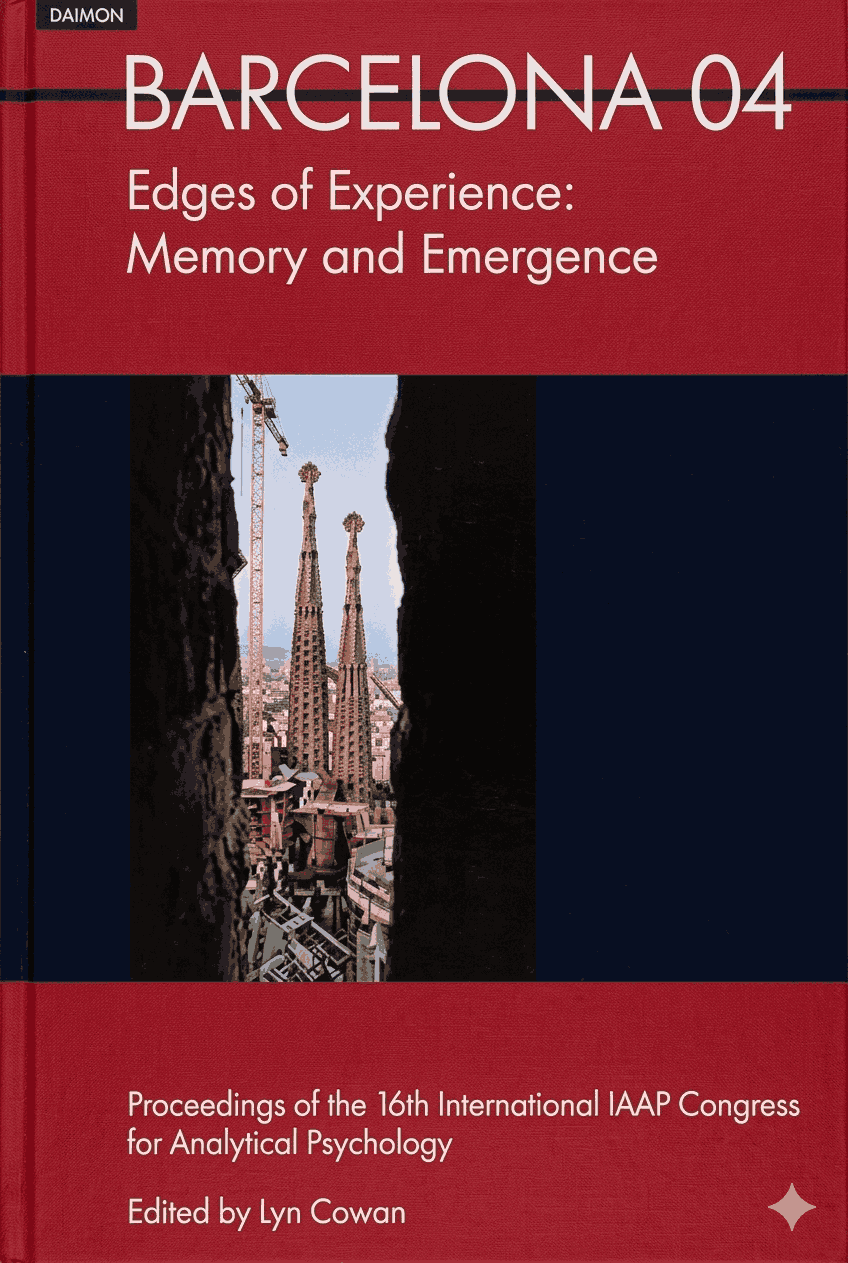 Book cover titled 'Barcelona 04: Edges of Experience: Memory and Emergence' with an image of the Sagrada Família in Barcelona and a construction crane behind it.