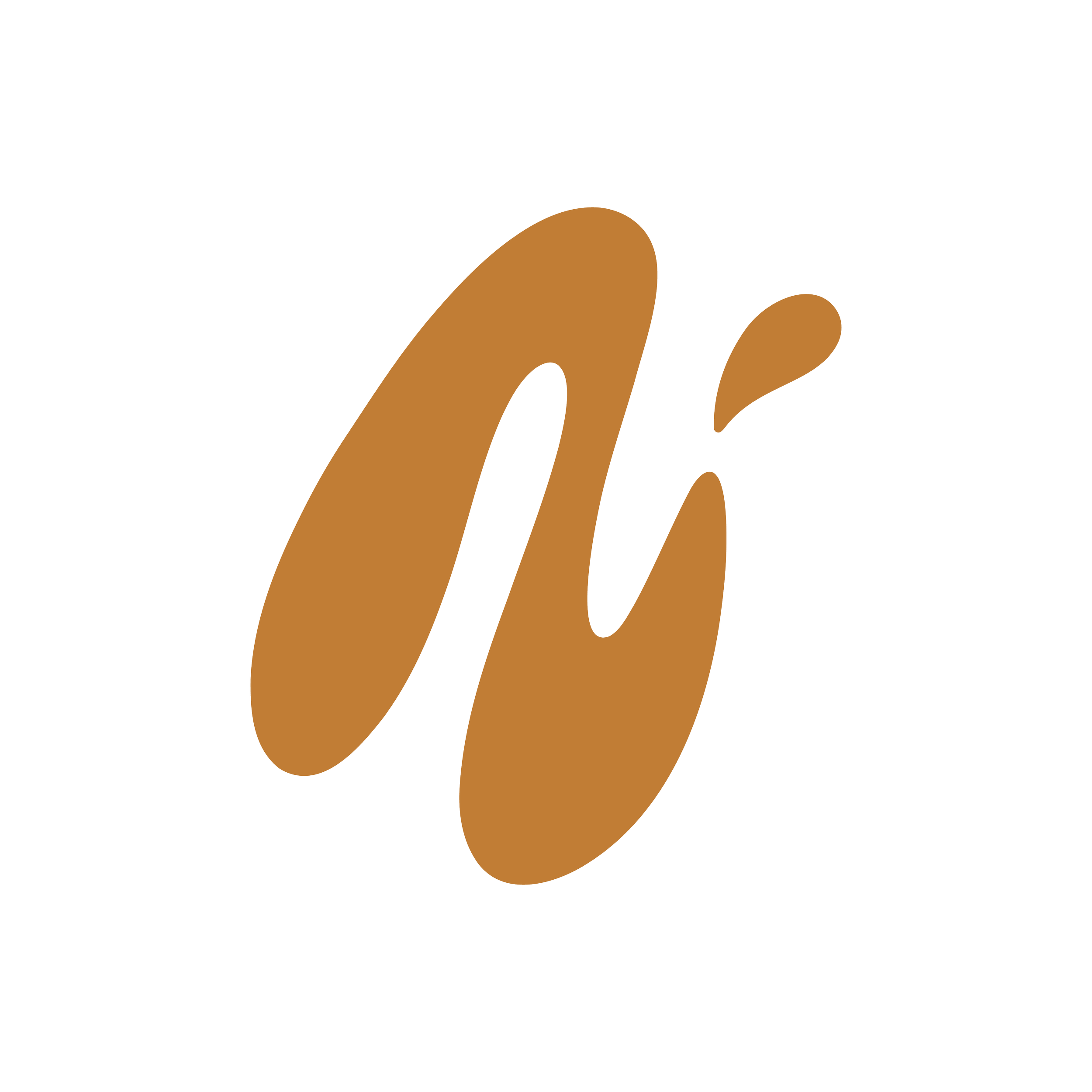Illustration of the letter N in the form of liquid.