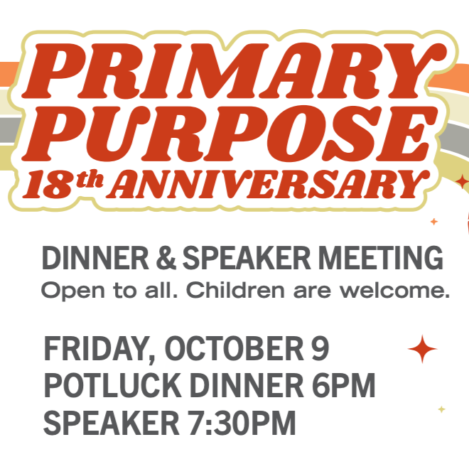 Primary Purpose Group 18th Anniversary