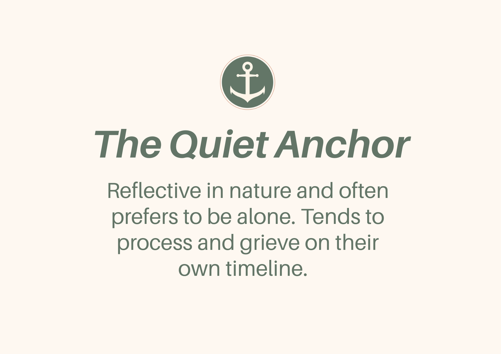 The Quiet Anchor