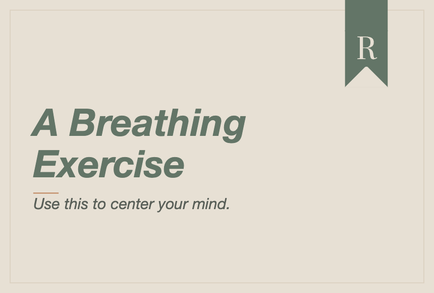 A Centering Exercise