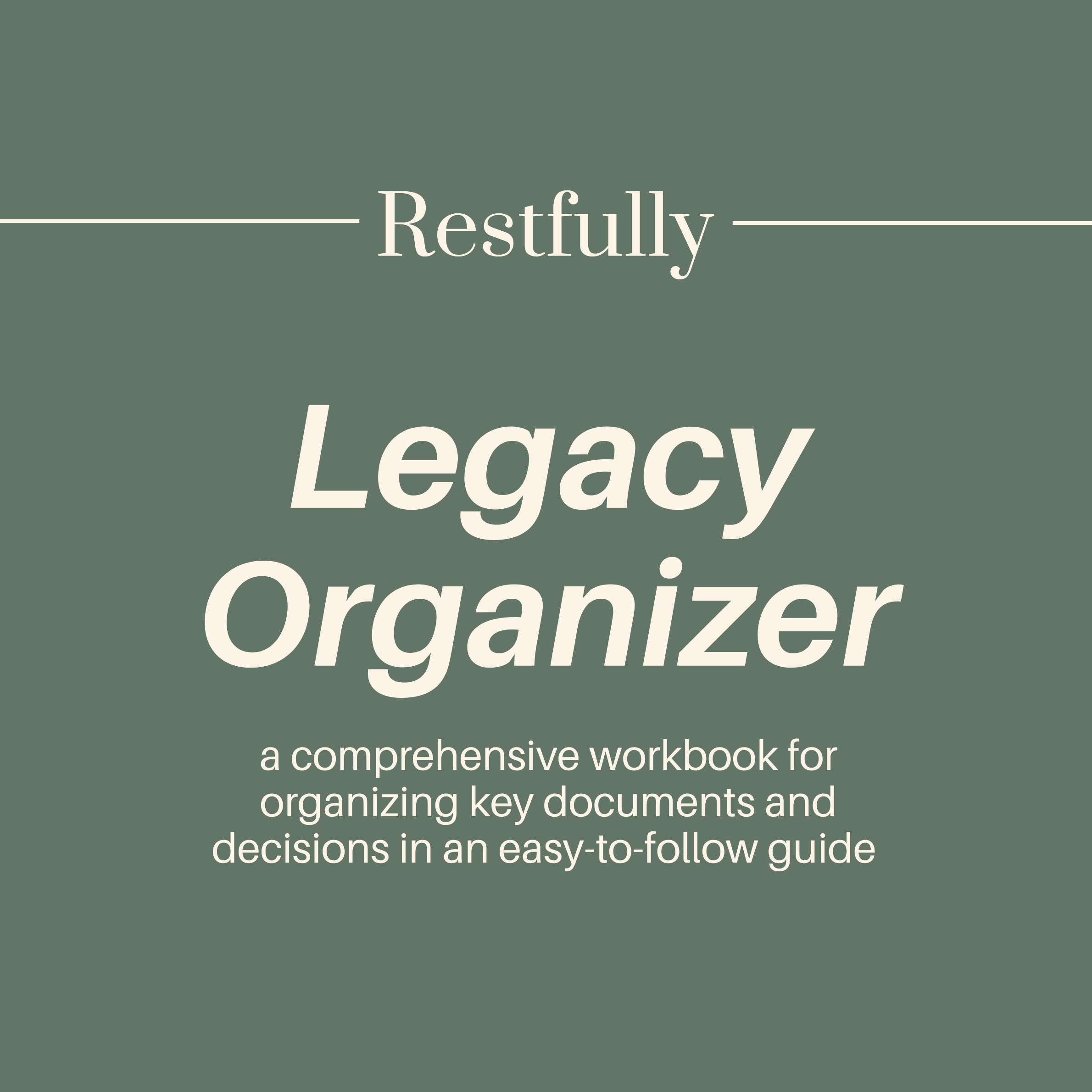 Legacy Organizer