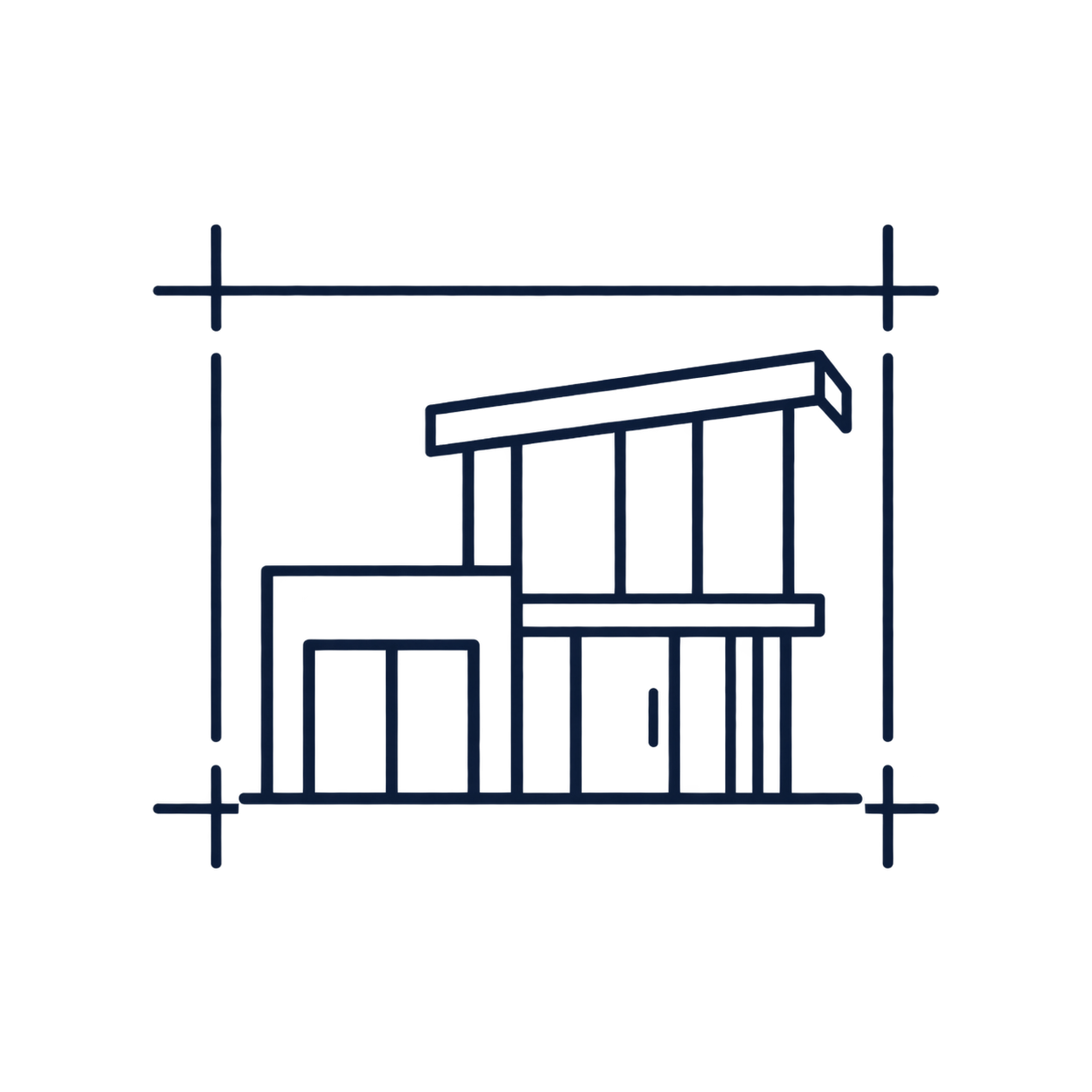 Straight lines icon
