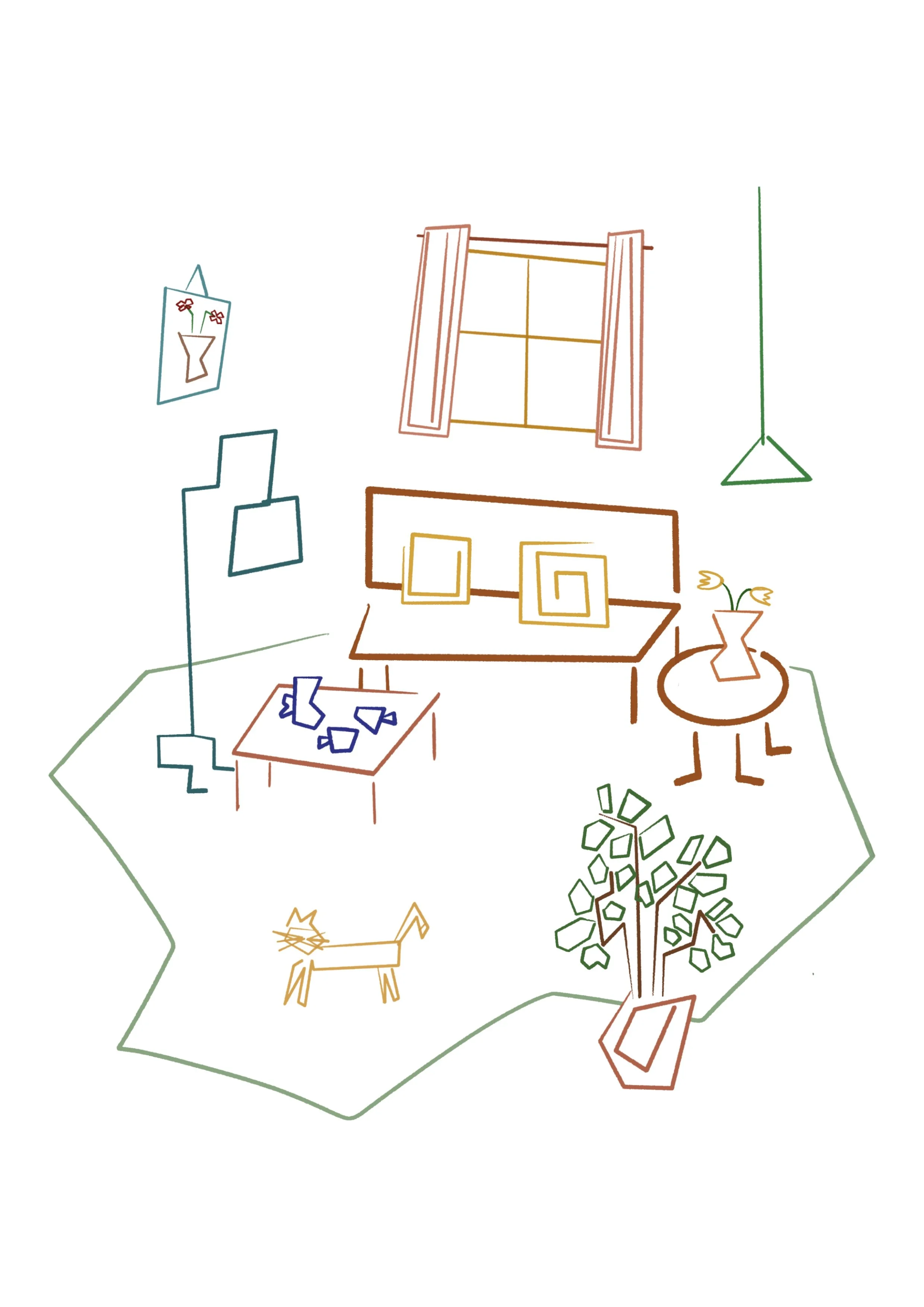 Groovy living room ll
