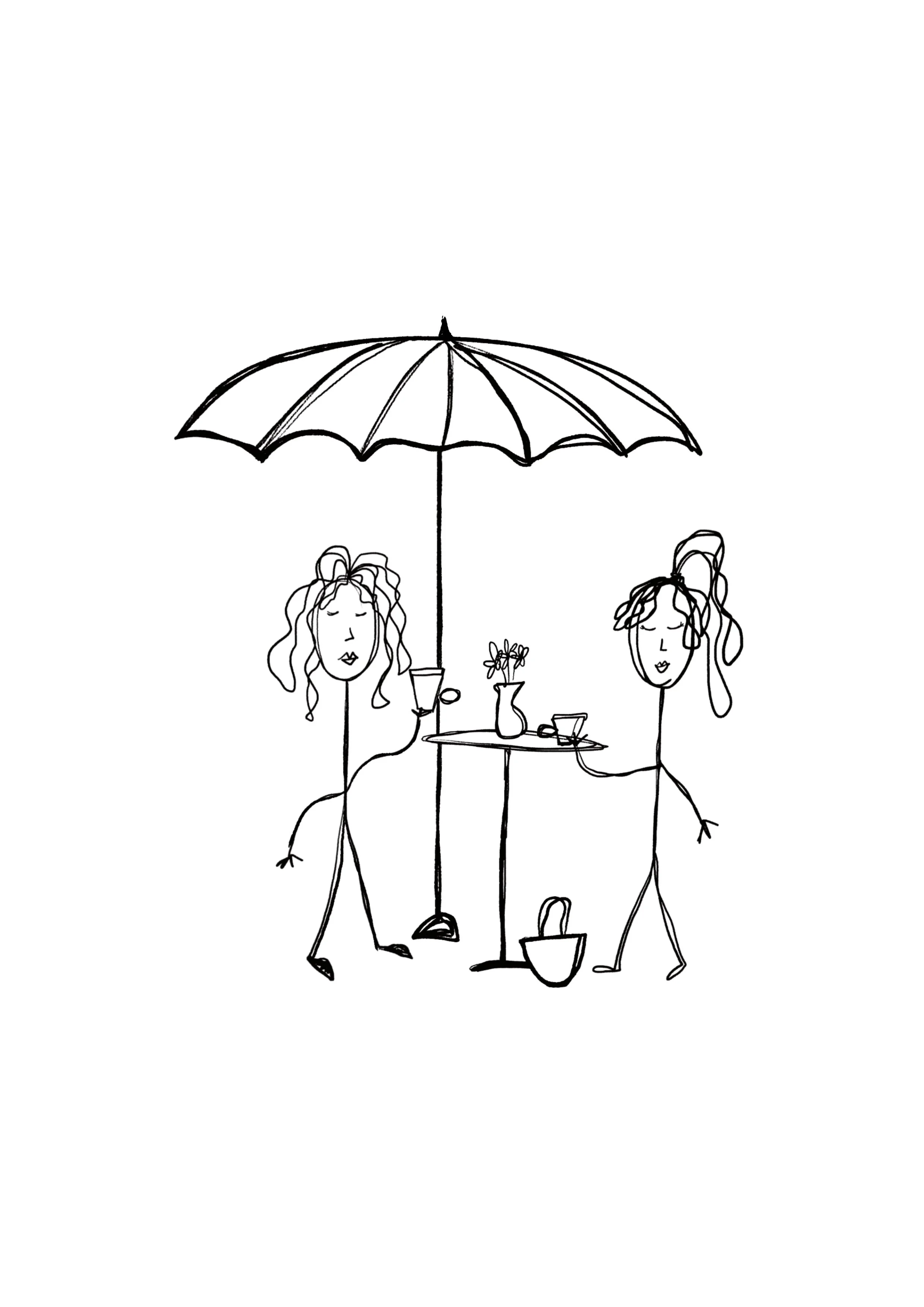 Gossiping under the umbrella