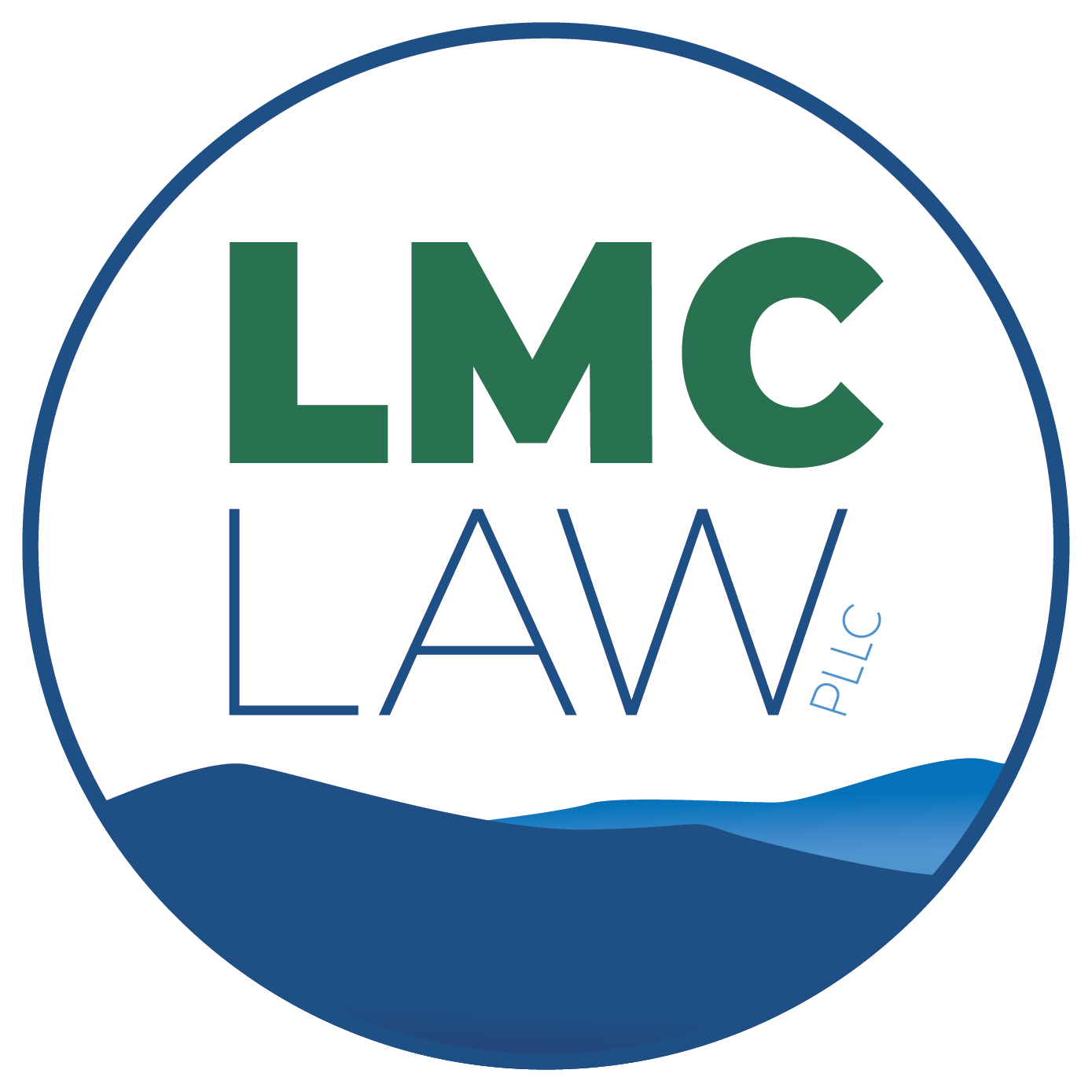 Circle version of the LMC LAW logo