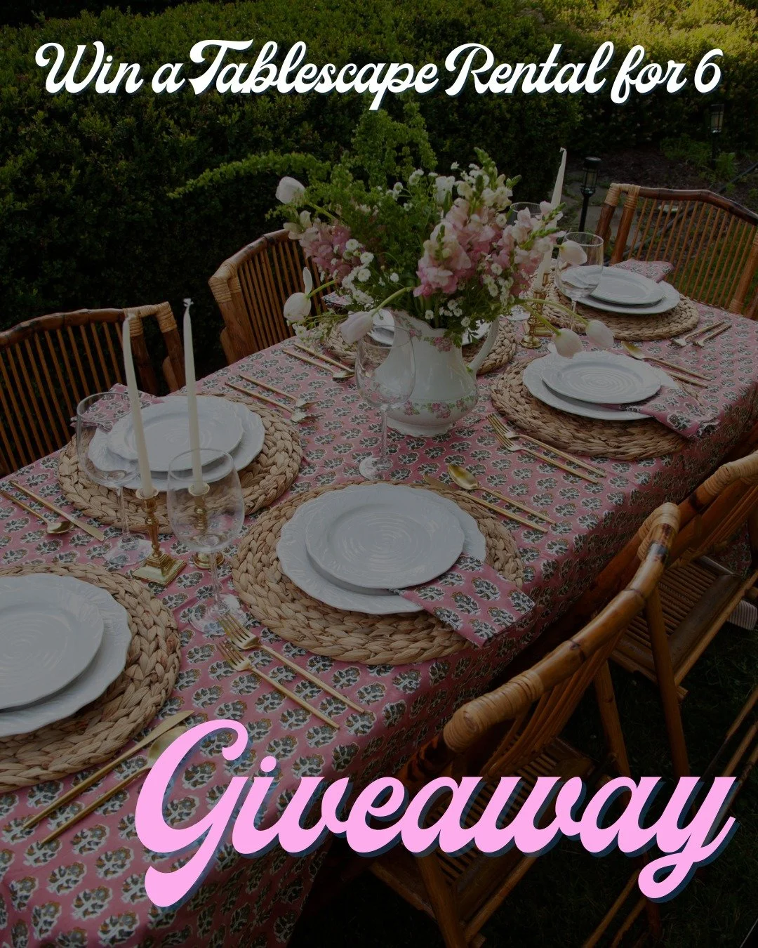 GIVEAWAY ✨

Northern VA hosts, this one&rsquo;s for you.

We&rsquo;re giving away a free Table Edit rental for up to 6 guests, because your next brunch, birthday, shower, or girls&rsquo; night deserves a cute table without the stress.

To enter:
1. F
