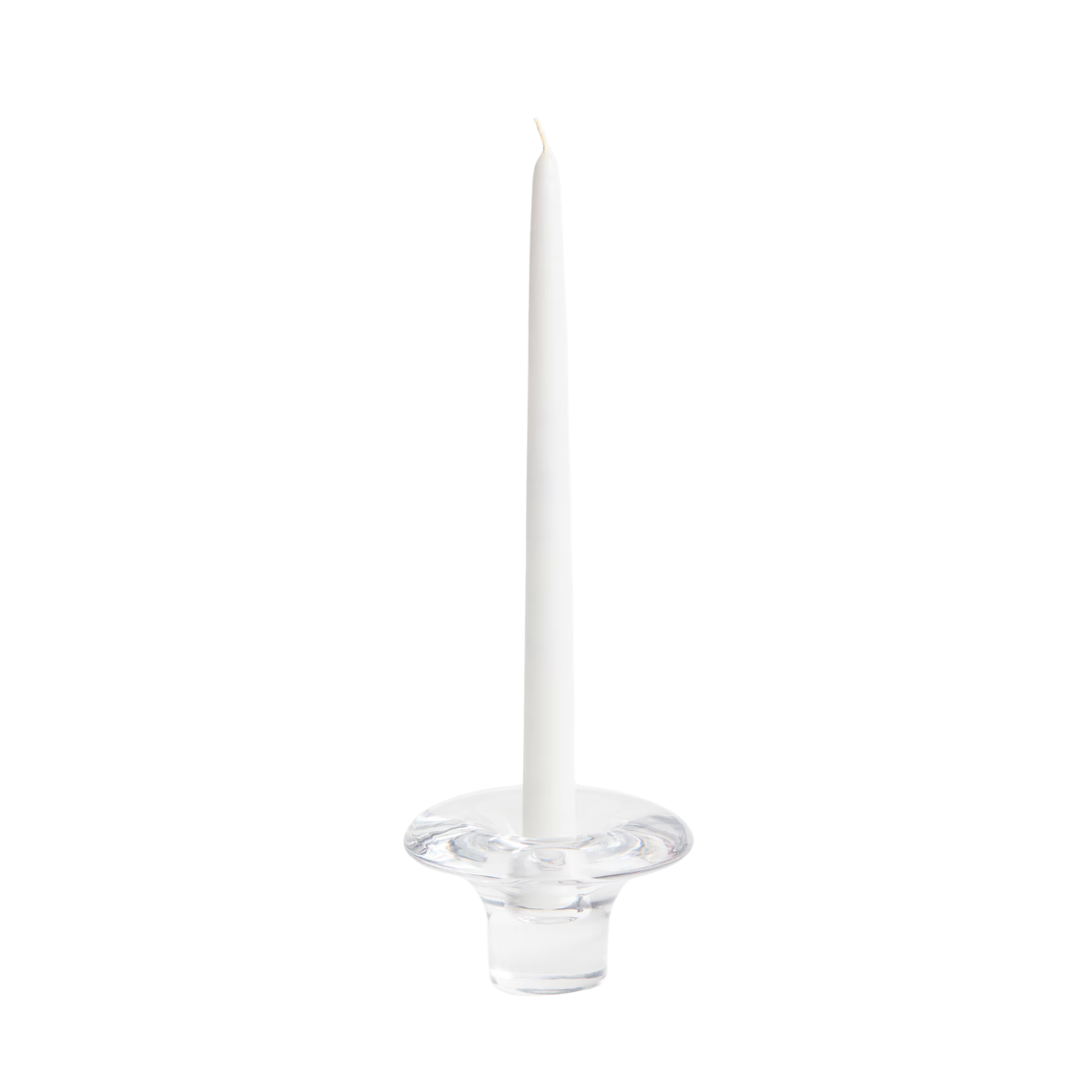 Glass candle holder