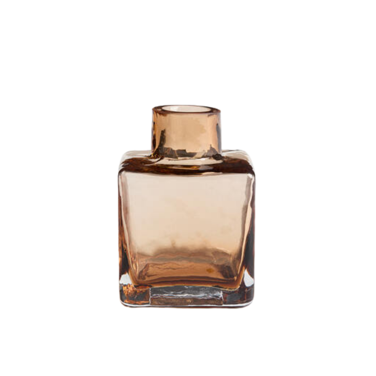 Small glass bud vase (brown)