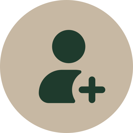 Icon of a person with a plus sign