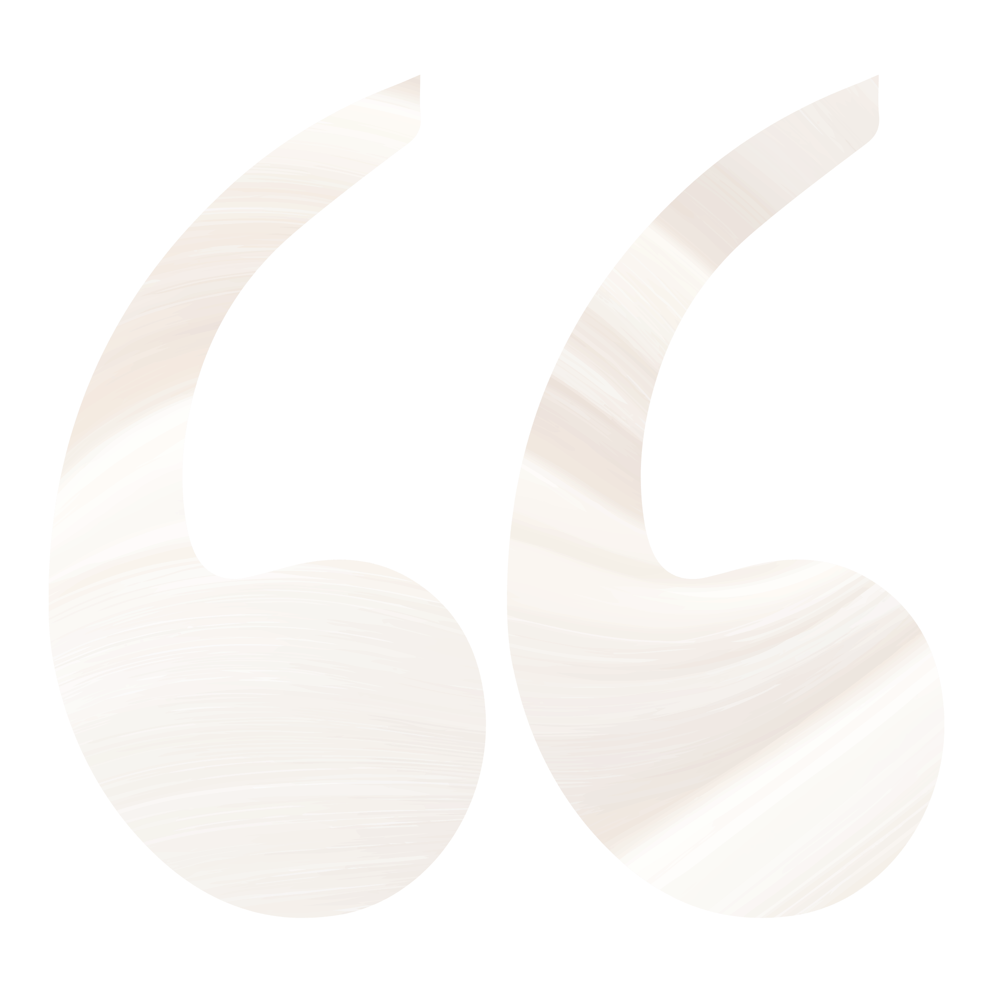 Large cream quotation mark graphic used as a visual pull-quote element.