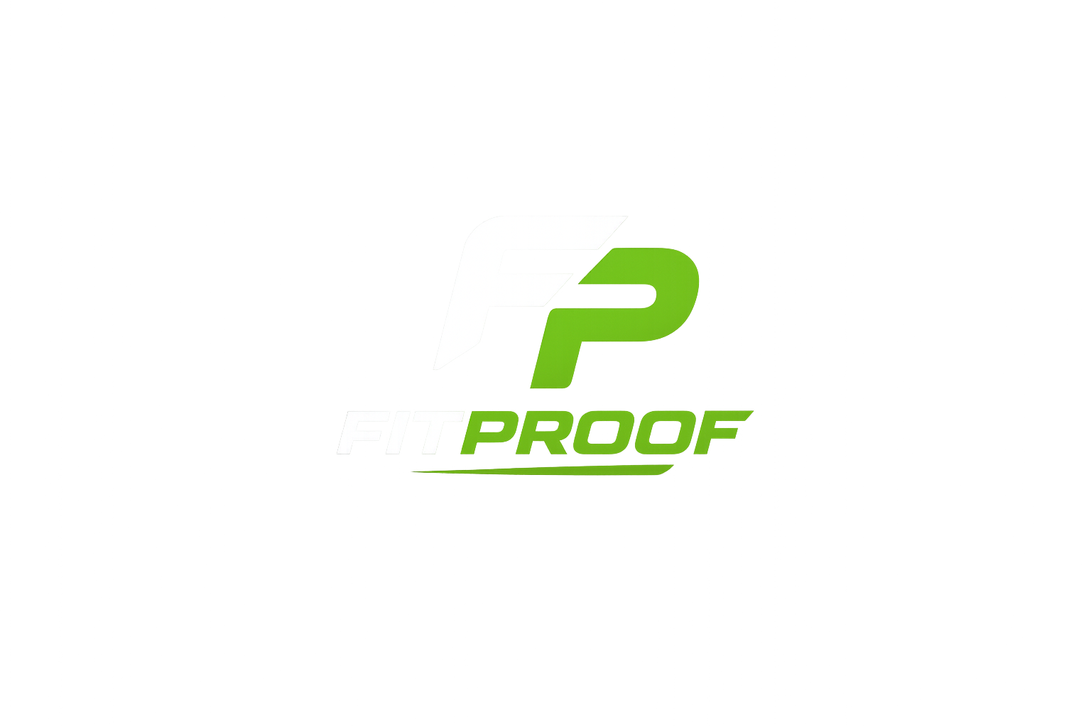 Logo featuring a large green and white number 2 with the words "FIT PROOF" beneath it, set on a black background.