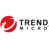 Logo von Trend Micro, bestehend aus einem roten Kreis mit einem weißen 't'-Symbol und dem Text 'TREND MICRO' daneben.