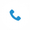 Symbol eines Telefonhörers auf weißem Hintergrund