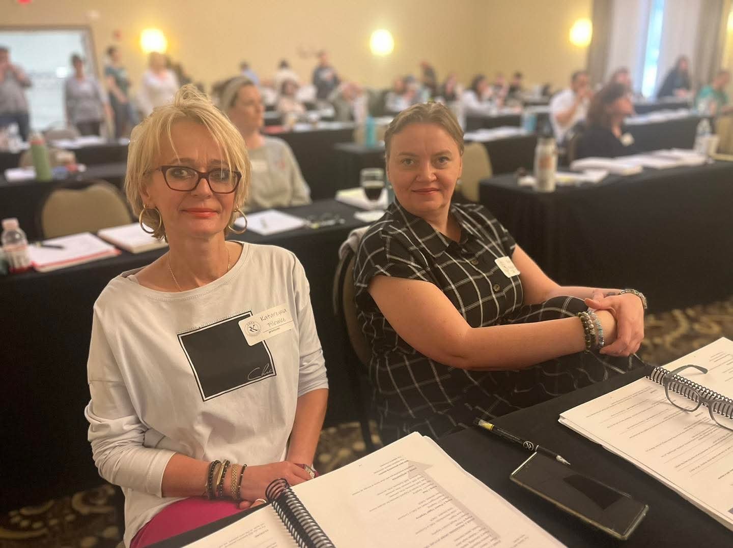 Adlerian Conference Dr. Pilewicz and Karolina at a conference