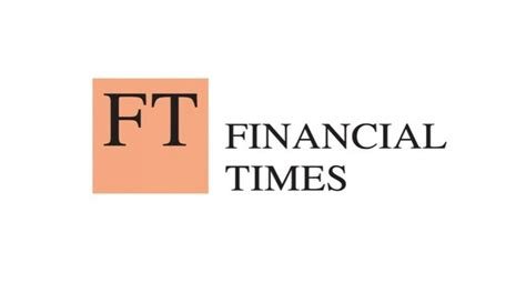 Logo der Financial Times mit orangefarbenem Quadrat und schwarzen Buchstaben 'FT', daneben der Schriftzug 'Financial Times'.