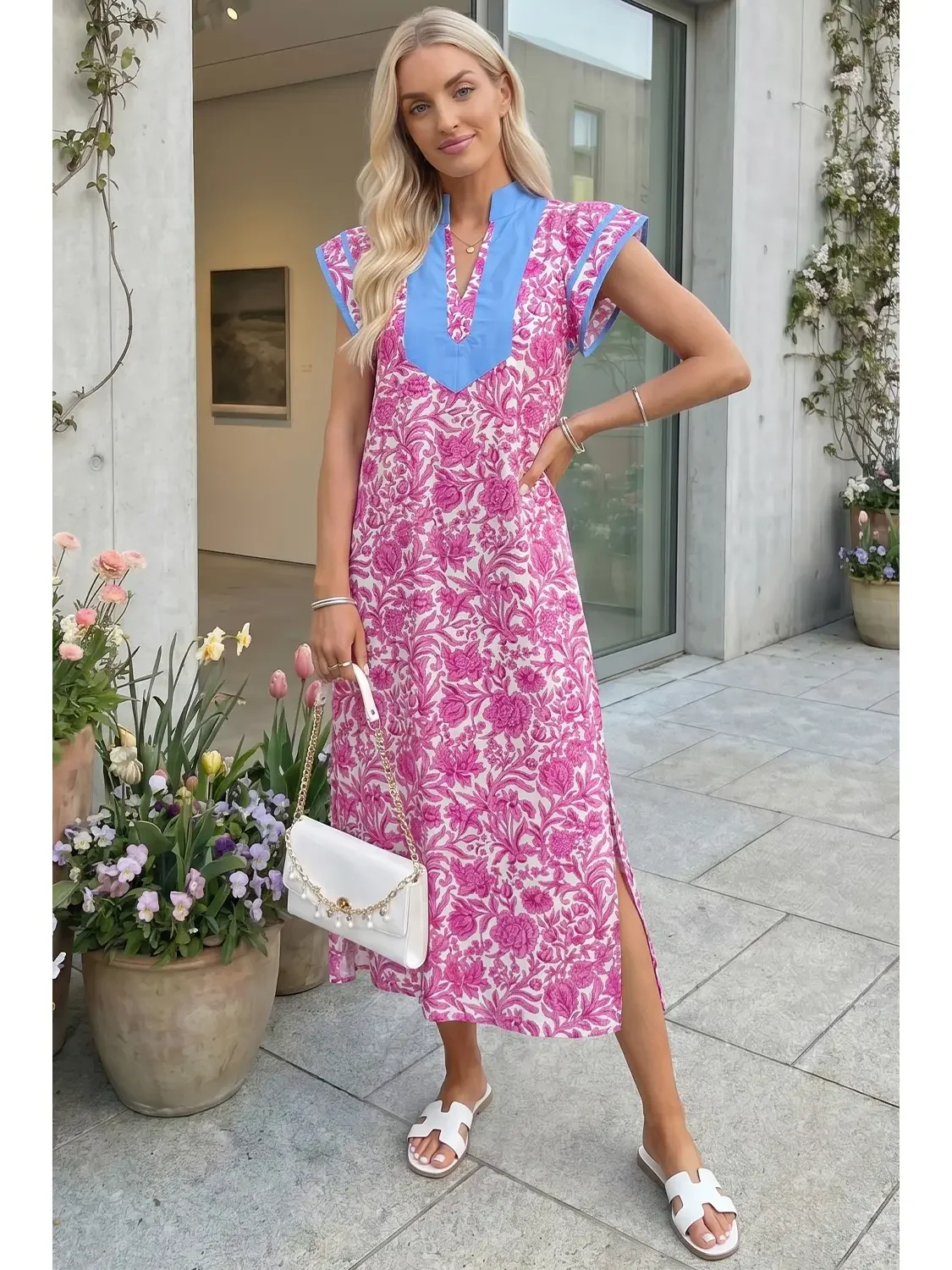 Fran Floral Midi Dress