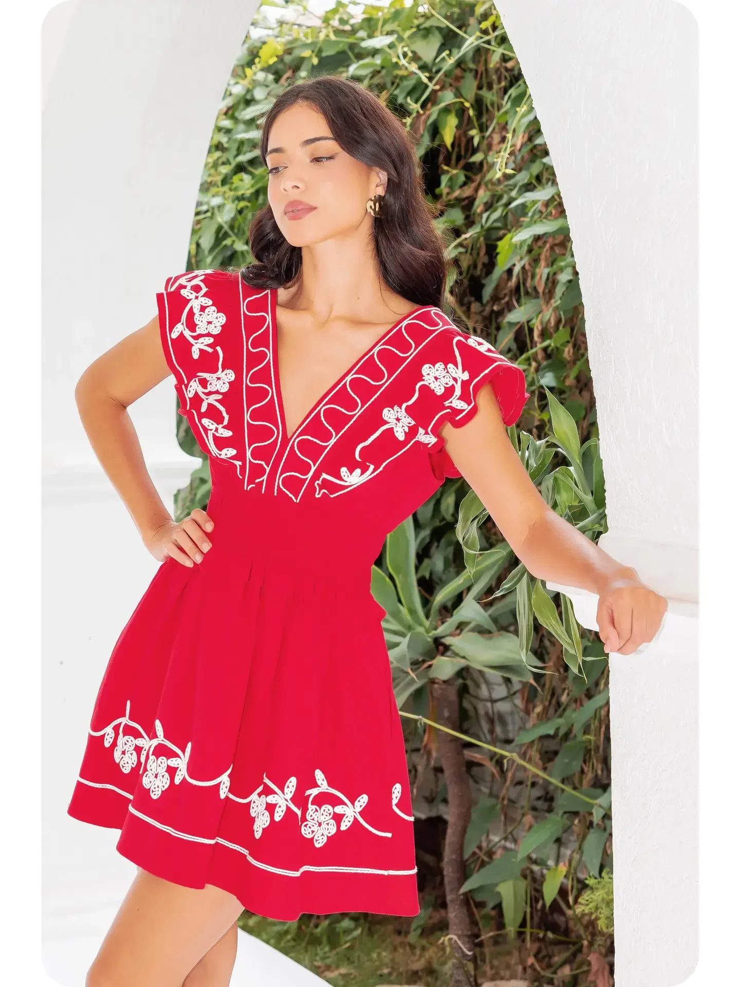 Cherry Red Mini Dress