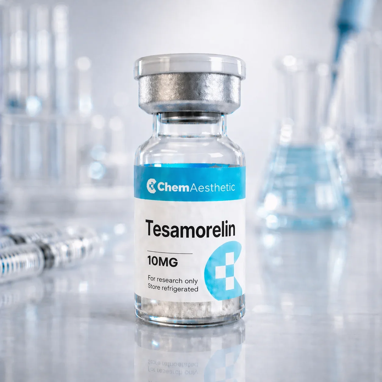 Tesamorelin 10mg Lyophilized Vial (Research Grade)