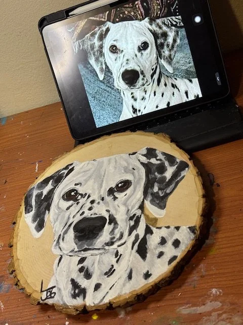 Wood Slice Pet Portraits