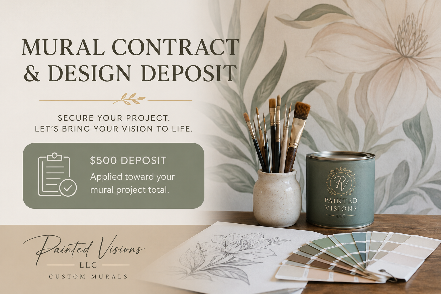 Mural Consultation, Contract and Deposit