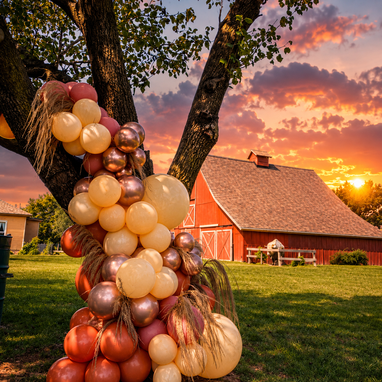 Wedding celebration at Harn Homestead