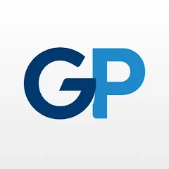 Golf Pass logo with the letters 'G' and 'P' in dark and light blue.