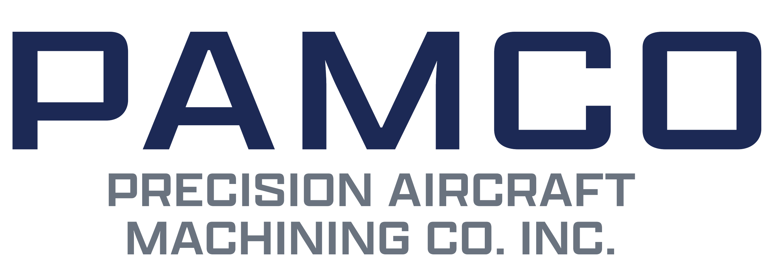 PAMCO Precision Aircraft Machining Co. Inc. logo in blue and gray text.